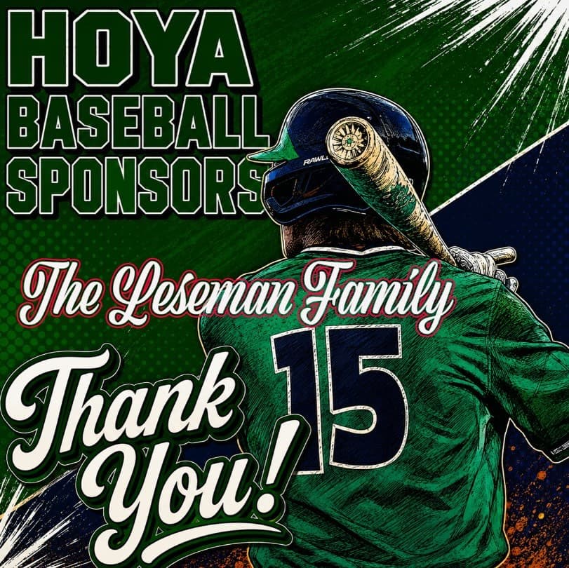 Thank you Leseman Family for being a Hoya Baseball Sponsor.

You too can be a Hoya Baseball Sponsor:  see link 

https://www.harrisonhoyabas