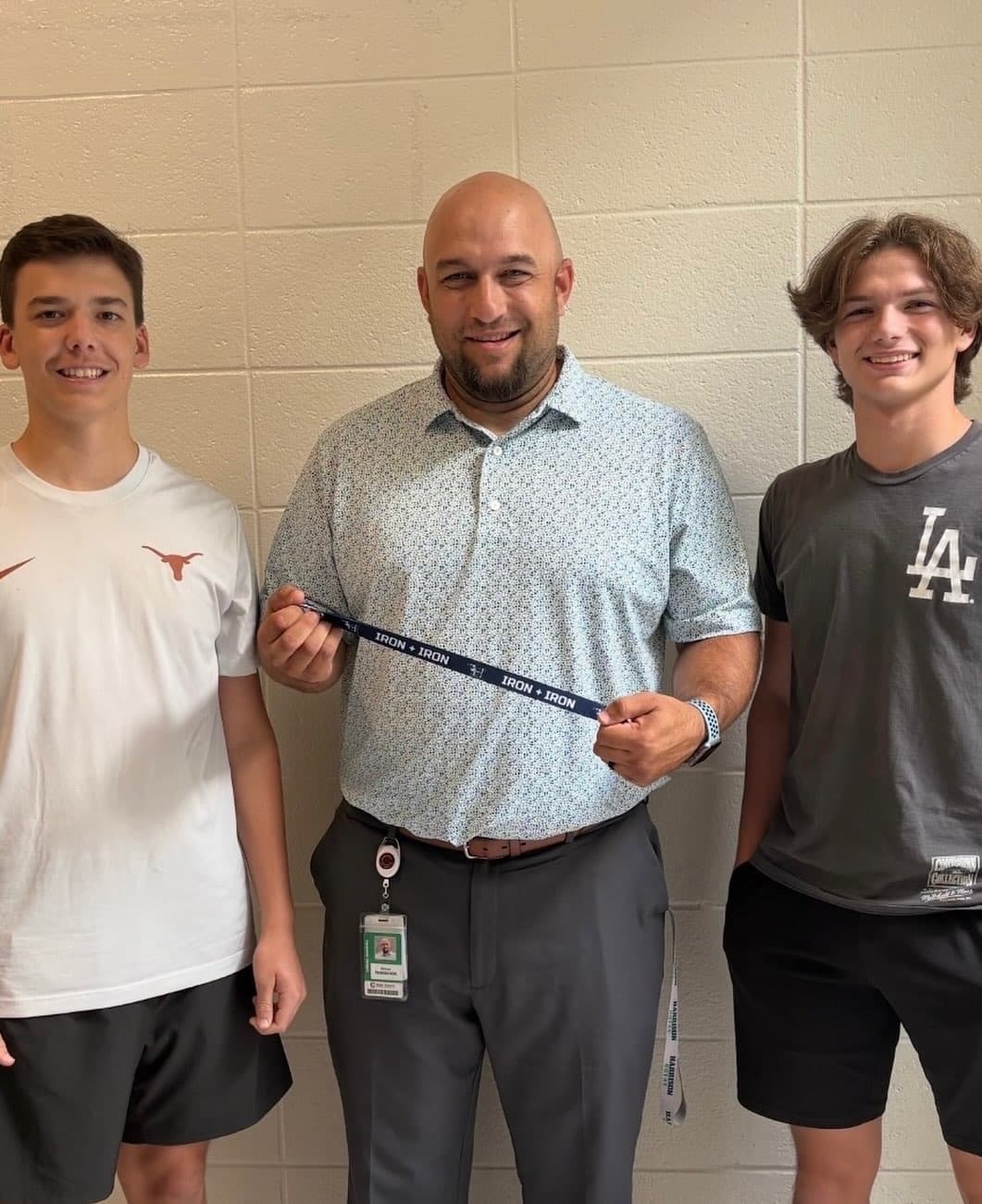 Bryce Landon recognized Coach Tenoschok today because he is always pushing us in the classroom and shows up to teach with a smile every day.